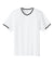 Sport-Tek YST221 Youth Tough Mesh V-Neck Baseball Jersey White Flat Front