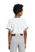 Sport-Tek YST221 Youth Tough Mesh V-Neck Baseball Jersey White Model Back
