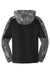 Sport-Tek YST231 Youth Sport-Wick Mineral Freeze Moisture Wicking Fleece Hooded Sweatshirt Hoodie w/ Pouch Pocket Black Flat Back