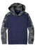 Sport-Tek YST231 Youth Sport-Wick Mineral Freeze Moisture Wicking Fleece Hooded Sweatshirt Hoodie w/ Pouch Pocket True Navy Blue Flat Front