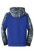 Sport-Tek YST231 Youth Sport-Wick Mineral Freeze Moisture Wicking Fleece Hooded Sweatshirt Hoodie w/ Pouch Pocket True Royal Blue Flat Back