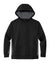 Sport-Tek YST235 Youth Sport-Wick Moisture Wicking Fleece Hooded Sweatshirt Hoodie w/ Pouch Pocket Black/Dark Smoke Grey Flat Front