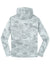 Sport-Tek YST240 Youth Sport-Wick CamoHex Moisture Wicking Fleece Hooded Sweatshirt Hoodie w/ Pouch Pocket White Flat Back