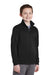 Sport-Tek YST241 Youth Sport-Wick Moisture Wicking Fleece Full Zip Sweatshirt w/ Pockets Black Model 3q