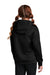 Sport-Tek YST244 Youth Sport-Wick Moisture Wicking Fleece Hooded Sweatshirt Hoodie w/ Pouch Pocket Black Model Back
