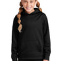 Sport-Tek Youth Sport-Wick Moisture Wicking Fleece Hooded Sweatshirt Hoodie w/ Pouch Pocket - Black