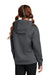 Sport-Tek YST244 Youth Sport-Wick Moisture Wicking Fleece Hooded Sweatshirt Hoodie w/ Pouch Pocket Dark Smoke Grey Model Back