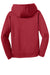 Sport-Tek YST244 Youth Sport-Wick Moisture Wicking Fleece Hooded Sweatshirt Hoodie w/ Pouch Pocket Deep Red Flat Back