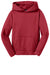 Sport-Tek YST244 Youth Sport-Wick Moisture Wicking Fleece Hooded Sweatshirt Hoodie w/ Pouch Pocket Deep Red Flat Front