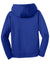 Sport-Tek YST244 Youth Sport-Wick Moisture Wicking Fleece Hooded Sweatshirt Hoodie w/ Pouch Pocket True Royal Blue Flat Back