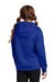 Sport-Tek YST244 Youth Sport-Wick Moisture Wicking Fleece Hooded Sweatshirt Hoodie w/ Pouch Pocket True Royal Blue Model Back