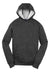 Sport-Tek YST254 Youth Shrink Resistant Fleece Hooded Sweatshirt Hoodie w/ Pouch Pocket Heather Graphite Grey Flat Front