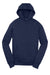 Sport-Tek YST254 Youth Shrink Resistant Fleece Hooded Sweatshirt Hoodie w/ Pouch Pocket True Navy Blue Flat Front