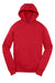 Sport-Tek YST254 Youth Shrink Resistant Fleece Hooded Sweatshirt Hoodie w/ Pouch Pocket True Red Flat Front