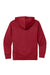 Sport-Tek YST255 Youth Sport-Wick Moisture Wicking United Fleece Hooded Sweatshirt Hoodie w/ Pouch Pocket Deep Red/White Flat Back
