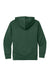Sport-Tek YST255 Youth Sport-Wick Moisture Wicking United Fleece Hooded Sweatshirt Hoodie w/ Pouch Pocket Forest Green/White Flat Back