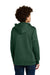 Sport-Tek YST255 Youth Sport-Wick Moisture Wicking United Fleece Hooded Sweatshirt Hoodie w/ Pouch Pocket Forest Green/White Model Back