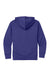 Sport-Tek YST255 Youth Sport-Wick Moisture Wicking United Fleece Hooded Sweatshirt Hoodie w/ Pouch Pocket Purple/White Flat Back