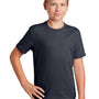 Sport-Tek Youth RacerMesh Moisture Wicking Short Sleeve Crewneck T-Shirt - Graphite Grey - Closeout