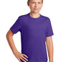 Sport-Tek Youth RacerMesh Moisture Wicking Short Sleeve Crewneck T-Shirt - Purple - Closeout