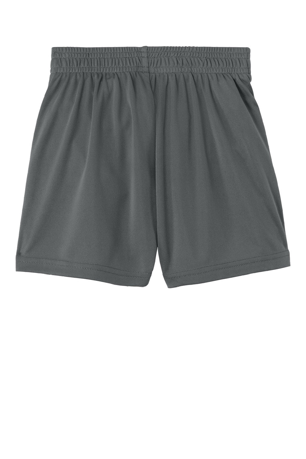 Sport-Tek YST349P Youth PosiCharge Competitor Shorts w/ Pockets Iron Grey Flat Back