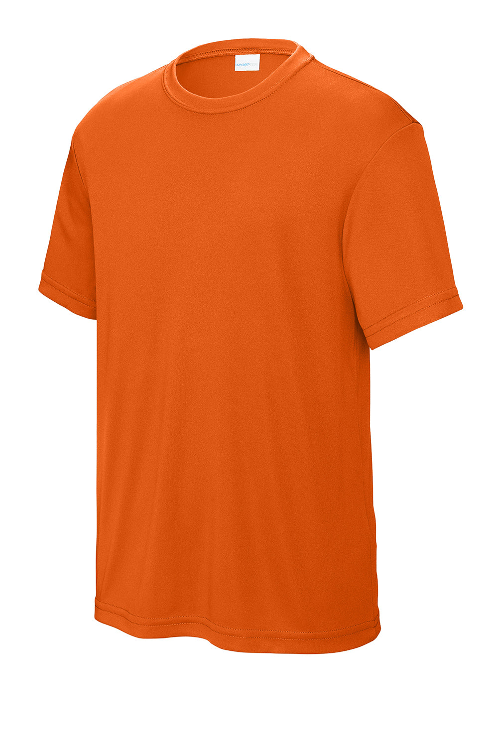Sport-Tek YST350 Youth Competitor Moisture Wicking Short Sleeve Crewneck T-Shirt Deep Orange Flat Front