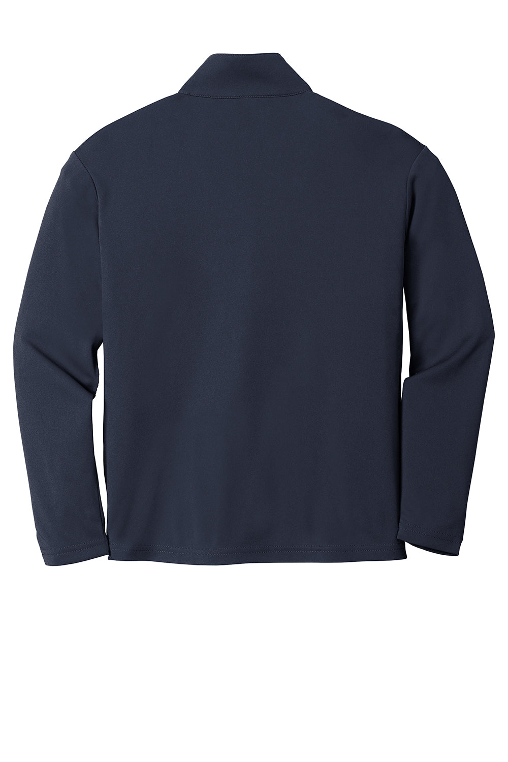 Sport-Tek YST357 Youth Competitor Moisture Wicking 1/4 Zip Sweatshirt True Navy Blue Flat Back
