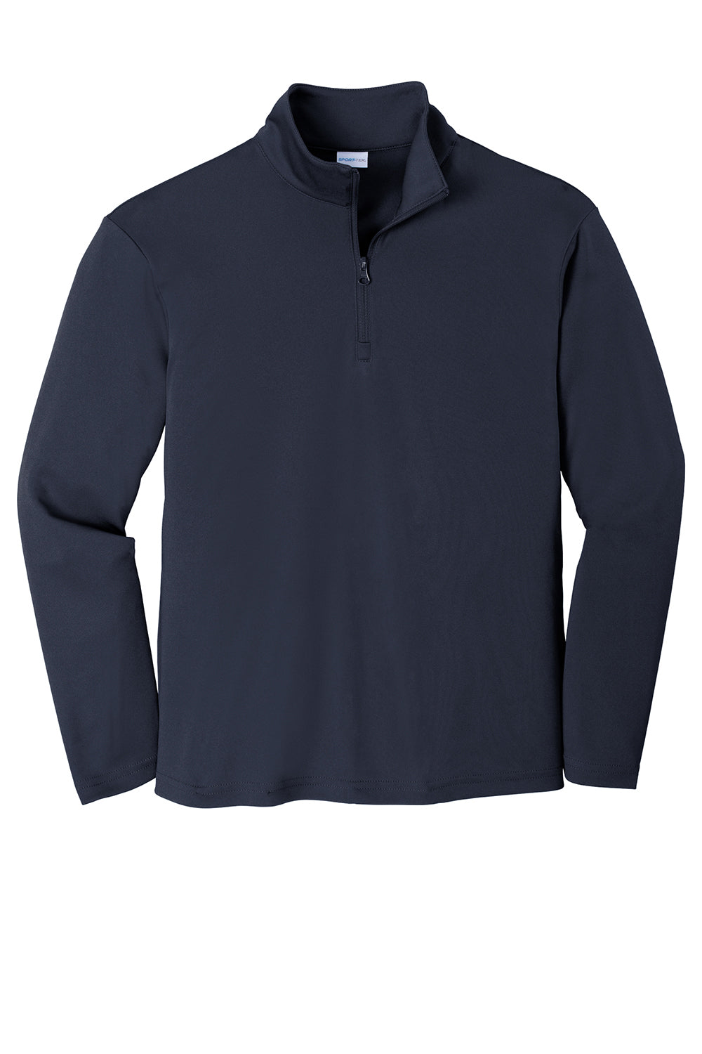 Sport-Tek YST357 Youth Competitor Moisture Wicking 1/4 Zip Sweatshirt True Navy Blue Flat Front