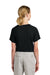 Sport-Tek YST359 Youth Moisture Wicking Competitor 2-Button Short Sleeve Henley Black Model Back