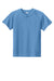 Sport-Tek YST359 Youth Moisture Wicking Competitor 2-Button Short Sleeve Henley Carolina Blue Flat Front
