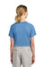 Sport-Tek YST359 Youth Moisture Wicking Competitor 2-Button Short Sleeve Henley Carolina Blue Model Back