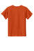 Sport-Tek YST359 Youth Moisture Wicking Competitor 2-Button Short Sleeve Henley Deep Orange Flat Back