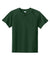 Sport-Tek YST359 Youth Moisture Wicking Competitor 2-Button Short Sleeve Henley Forest Green Flat Front