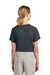 Sport-Tek YST359 Youth Moisture Wicking Competitor 2-Button Short Sleeve Henley Iron Grey Model Back