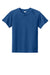 Sport-Tek YST359 Youth Moisture Wicking Competitor 2-Button Short Sleeve Henley True Royal Blue Flat Front