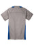 Sport-Tek YST361 Youth Contender Heather Moisture Wicking Short Sleeve Crewneck T-Shirt Heather Vintage Grey/True Royal Blue Flat Back