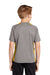 Sport-Tek YST361 Youth Contender Heather Moisture Wicking Short Sleeve Crewneck T-Shirt Heather Vintage Grey/Gold Model Back