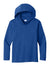 Sport-Tek YST420LSH Youth Posi-UV Pro Moisture Wicking Long Sleeve Hooded T-Shirt Hoodie True Royal Blue Flat Front