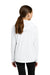 Sport-Tek YST420LSH Youth Posi-UV Pro Moisture Wicking Long Sleeve Hooded T-Shirt Hoodie White Model Back