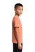 Sport-Tek YST420 Youth Moisture Wicking Short Sleeve Crewneck T-Shirt Soft Coral Orange Model Side