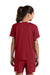 Sport-Tek YST440 Youth Club Moisture Wicking Short Sleeve Crewneck T-Shirt Deep Red/White Model Back
