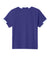 Sport-Tek YST440 Youth Club Moisture Wicking Short Sleeve Crewneck T-Shirt Purple/White Flat Back