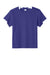 Sport-Tek YST440 Youth Club Moisture Wicking Short Sleeve Crewneck T-Shirt Purple/White Flat Front