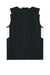 Sport-Tek YST441 Youth Club Moisture Wicking V-Neck Tank Top Black/White Flat Back
