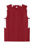 Sport-Tek YST441 Youth Club Moisture Wicking V-Neck Tank Top Deep Red/White Flat Front
