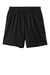 Sport-Tek YST4420 Youth Club Shorts Black/Black Flat Front
