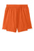 Sport-Tek YST4420 Youth Club Shorts Deep Orange/White Flat Back