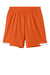 Sport-Tek YST4420 Youth Club Shorts Deep Orange/White Flat Front