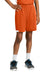 Sport-Tek YST4420 Youth Club Shorts Deep Orange/White Model Front