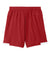 Sport-Tek YST4420 Youth Club Shorts Deep Red/White Flat Back